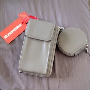 Montana West Gray Key & Card Holder Set